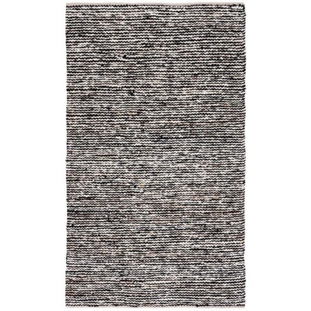 Safavieh 6 x 6 ft. Natural Flat Weave Square Rug, Black & Ivory NAT350Z-6SQ
